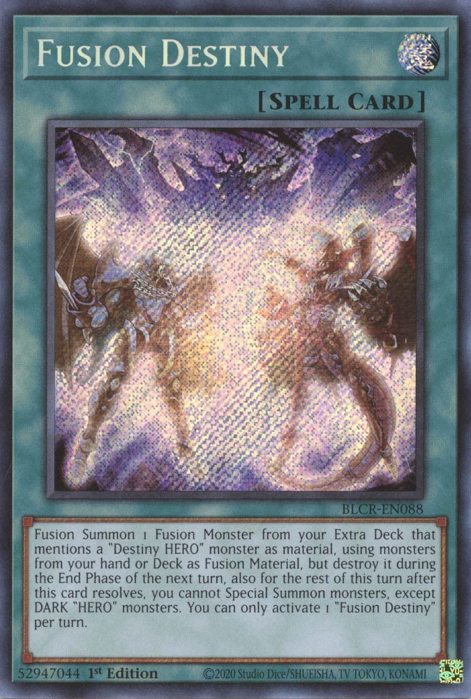 Fusion Destiny [BLCR-EN088] Secret Rare 