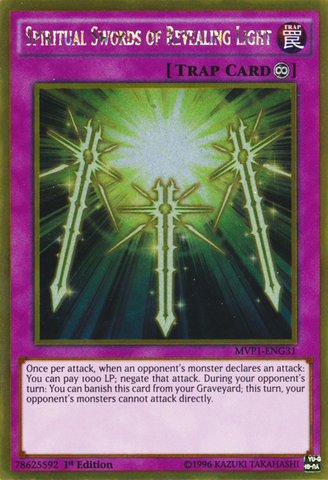 Épées spirituelles de lumière révélatrice [MVP1-ENG31] Or Rare 