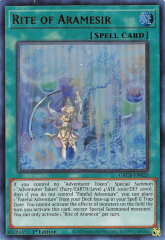 Rite d'Aramesir [GRCR-EN025] Ultra Rare 