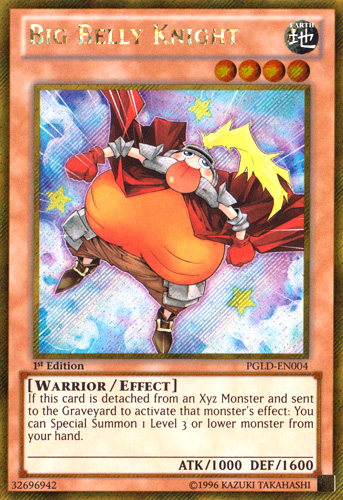 Big Belly Knight [PGLD-EN004] Or Secret Rare 