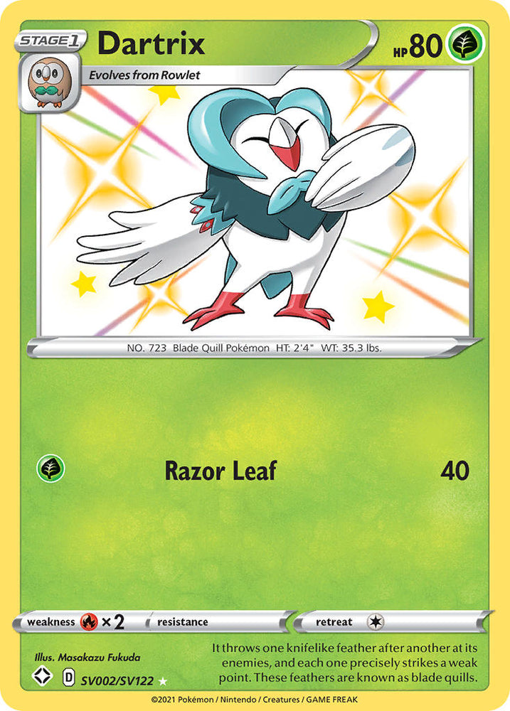 Dartrix (SV002/SV122) [Épée et Bouclier : Shining Fates] 