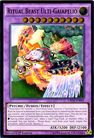 Bête rituelle Ulti-Gaiapelio (UTR) [CROS-EN045] Ultimate Rare 