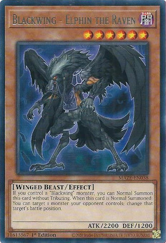 Blackwing - Elphin le Corbeau [MAZE-EN038] Rare 
