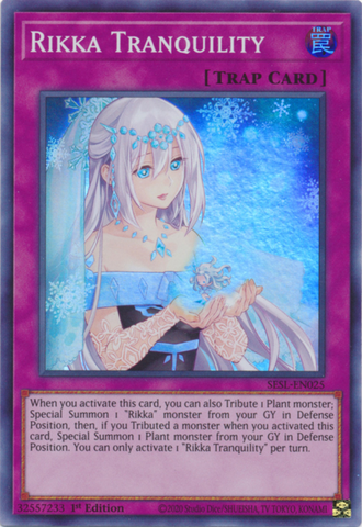 Rikka Tranquillité [SESL-EN025] Super Rare 