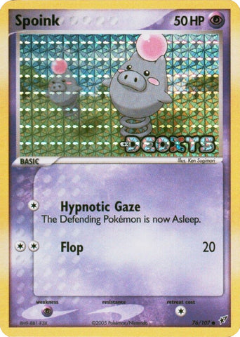 Spoink (76/107) (Estampillé) [EX : Deoxys] 