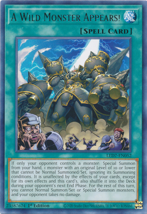 Un monstre sauvage apparaît ! [LED7-EN052] Rare 