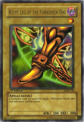 Jambe droite de l'Interdit [LOB-120] Ultra Rare 