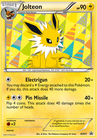 Jolteon (BW91) [Black & White: Black Star Promos]