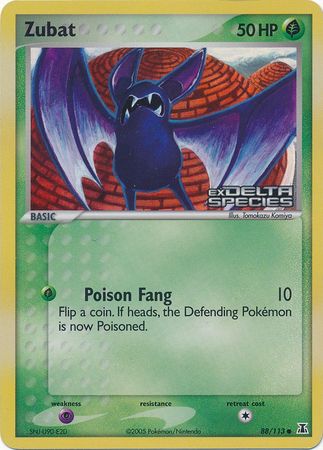Zubat (88/113) (Estampillé) [EX : Espèce Delta] 
