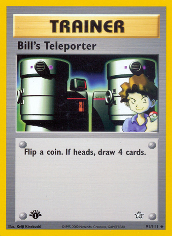Téléporteur de Bill (91/111) [Neo Genesis 1ère édition] 
