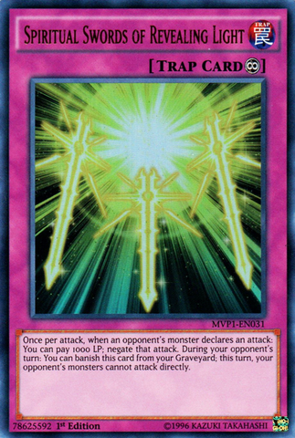 Épées spirituelles de lumière révélatrice [MVP1-EN031] Ultra Rare 