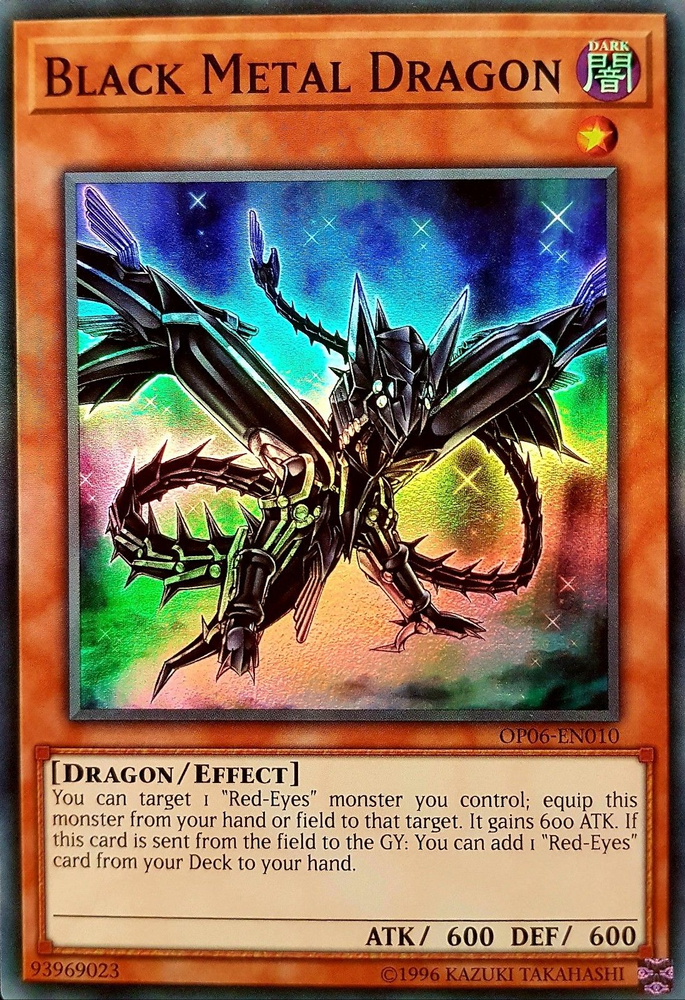 Dragon de métal noir [OP06-EN010] super rare 