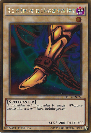 Jambe droite de l'Interdit [PGL2-EN022] Or Rare 