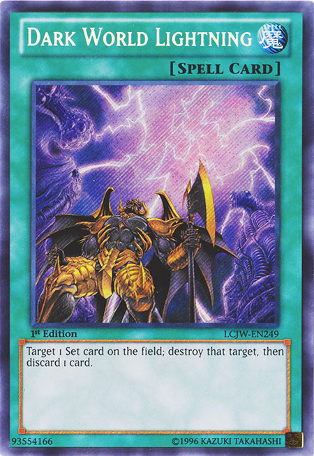 Dark World Lightning [LCJW-EN249] Secret Rare