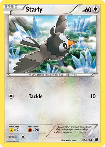 Starly (95/116) [Noir et blanc : gel du plasma] 