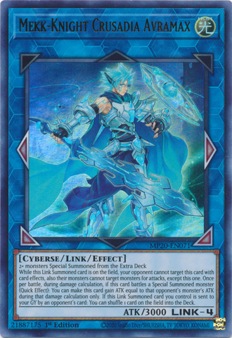 Mekk-Knight Crusadia Avramax [MP20-EN071] Ultra Rare