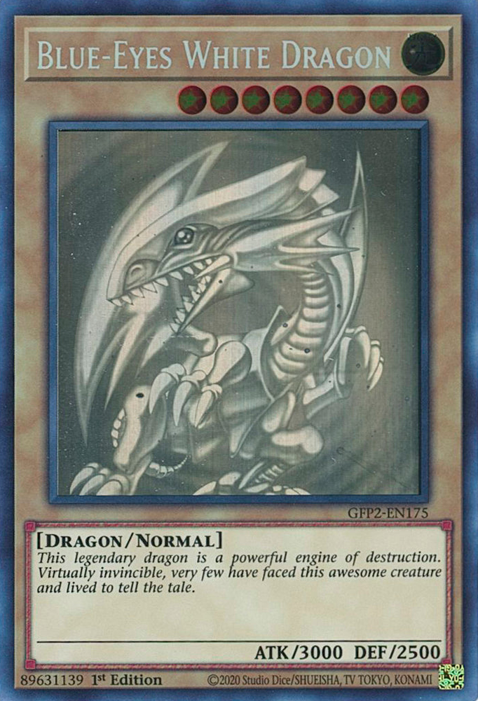 Dragon Blanc aux Yeux Bleus [GFP2-EN175] Fantôme Rare 