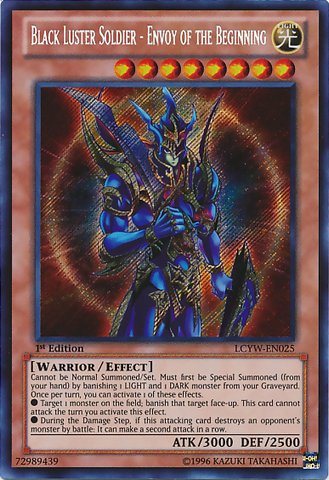 Soldat Black Lustre - Envoyé du Commencement [LCYW-EN025] Secret Rare 