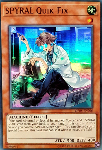 SPYRAL Quik-Fix [OP05-EN006] Super Rare 